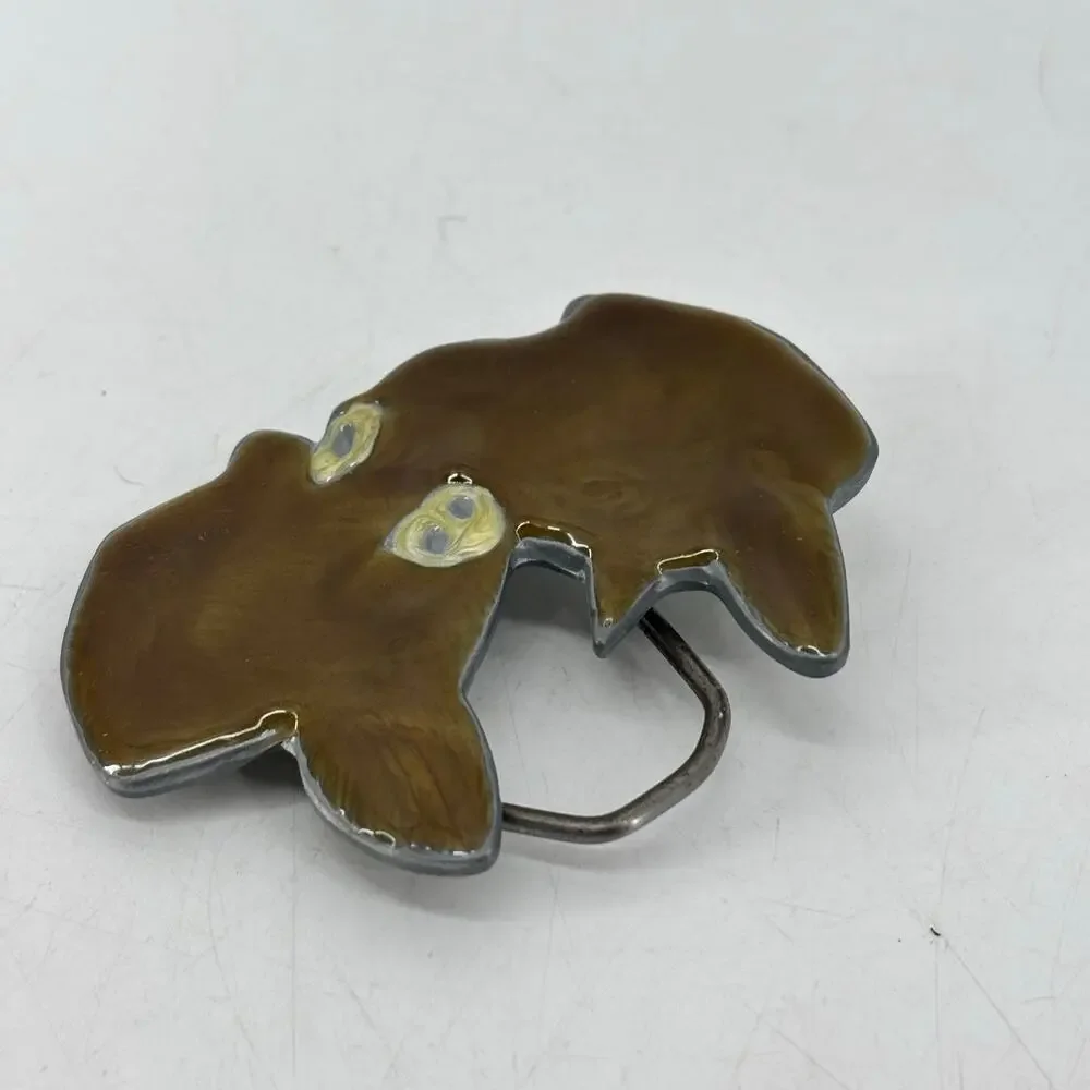 Vintage 1979 Pig Belt Buckle Great American Belt co Farm Cowboy